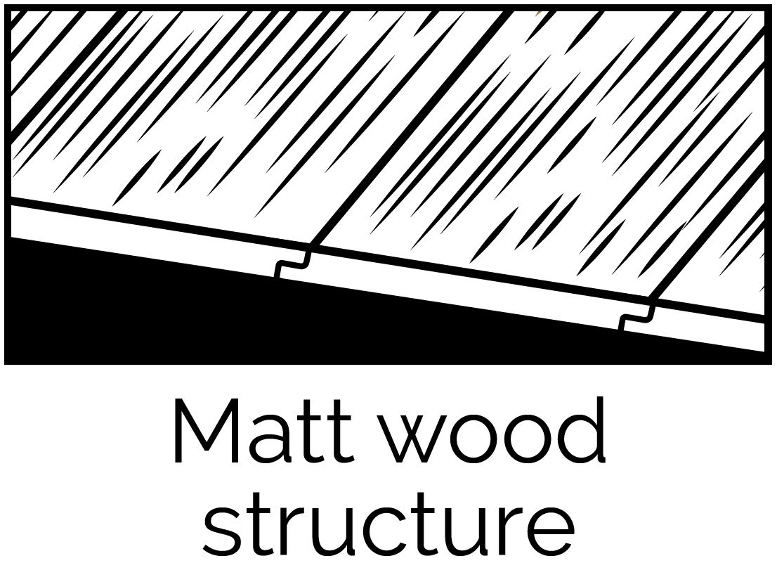 Alsafloor - Matt wood structure